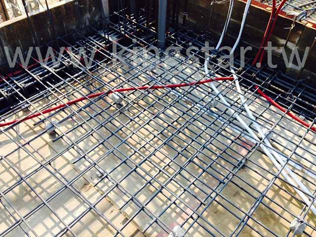 3fl底版钢筋绑扎-角隅钢筋补强.